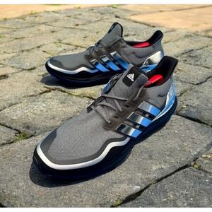 New Adidas Running Shoes Men 18 Ultra Boost MTL Grey‎ Silver Metallic NWT UK17